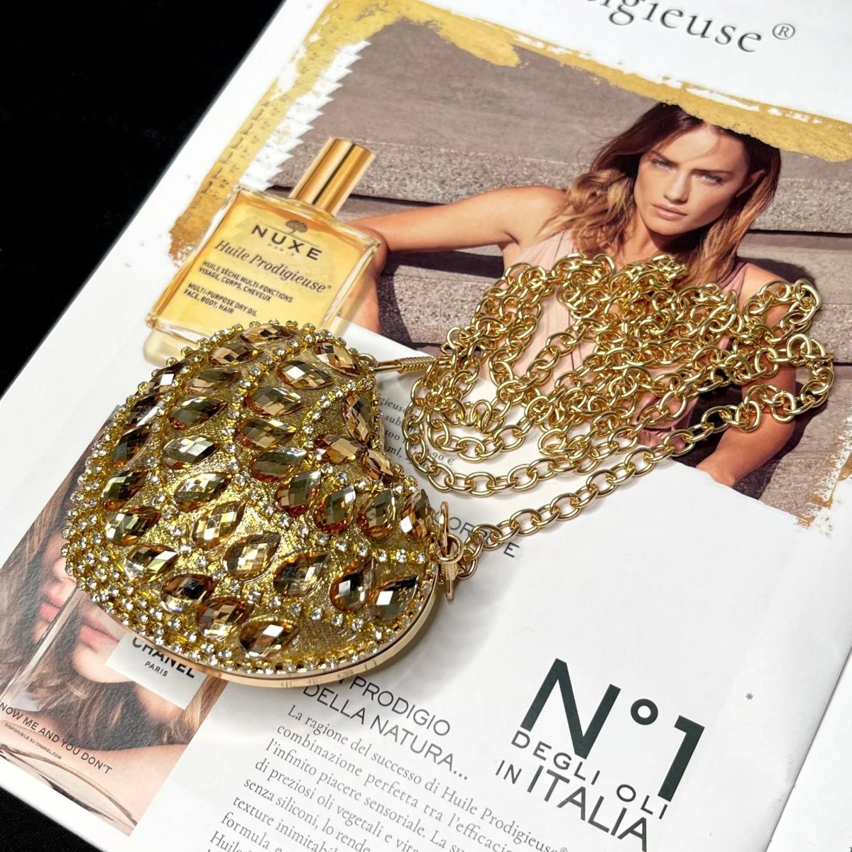 Sparkling Heart-Shaped Crossbody Bag Everyday Glam Diamond-Studded Mini Purse (MAC279) - Image 20
