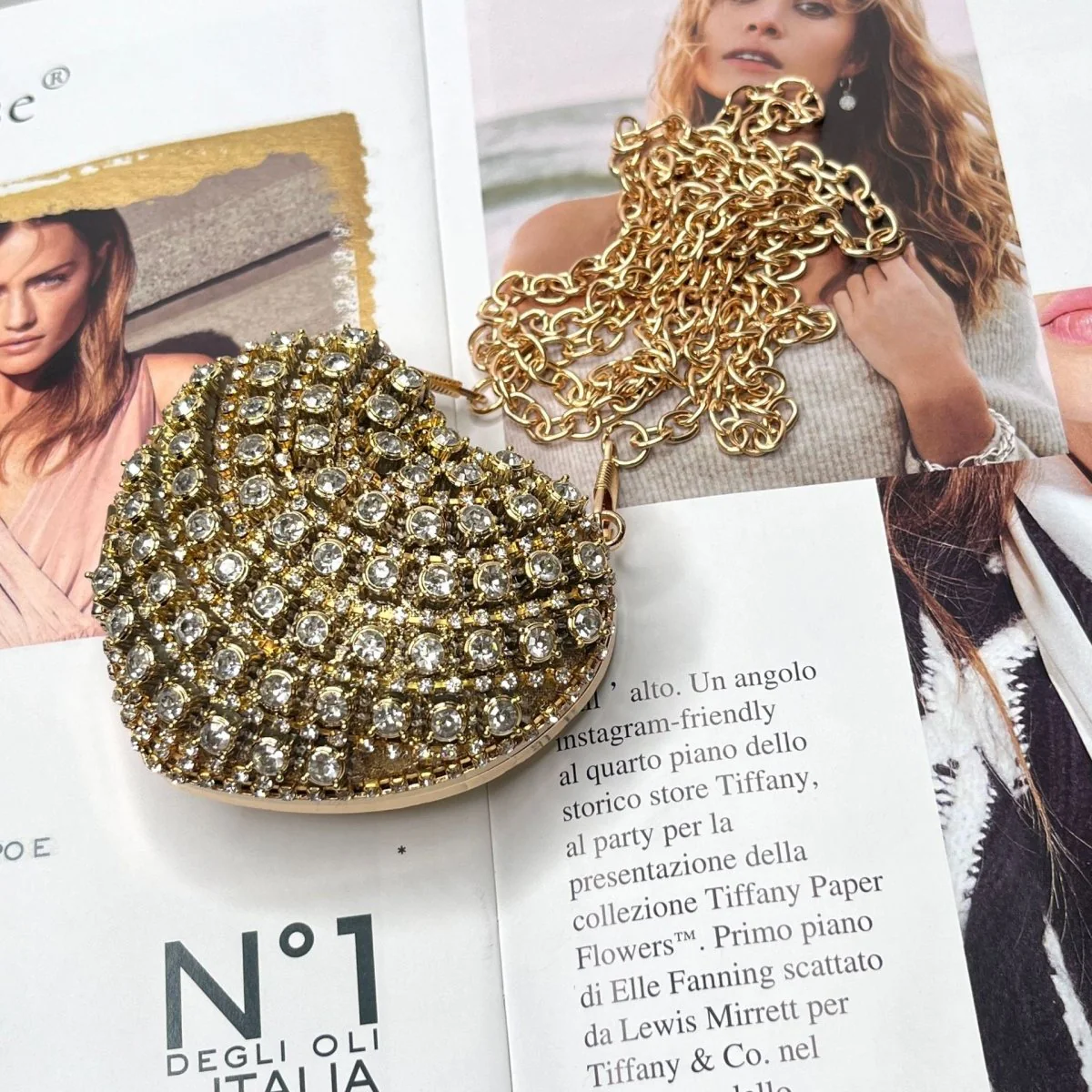 Sparkling Heart-Shaped Crossbody Bag Everyday Glam Diamond-Studded Mini Purse (MAC279) - Image 26