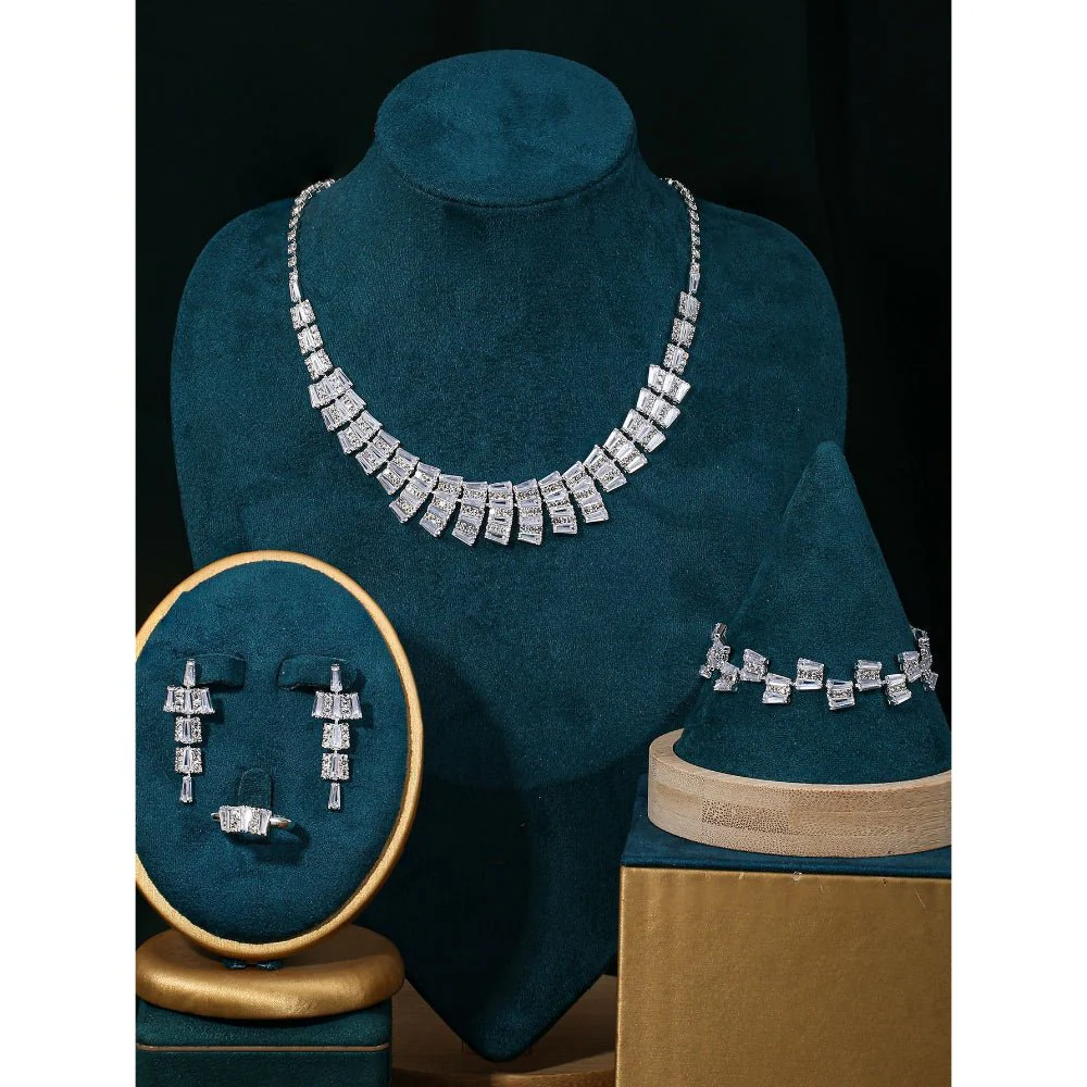 Sparkling Rhinestone 3-Piece Jewelry Set (MAC314) - Image 12