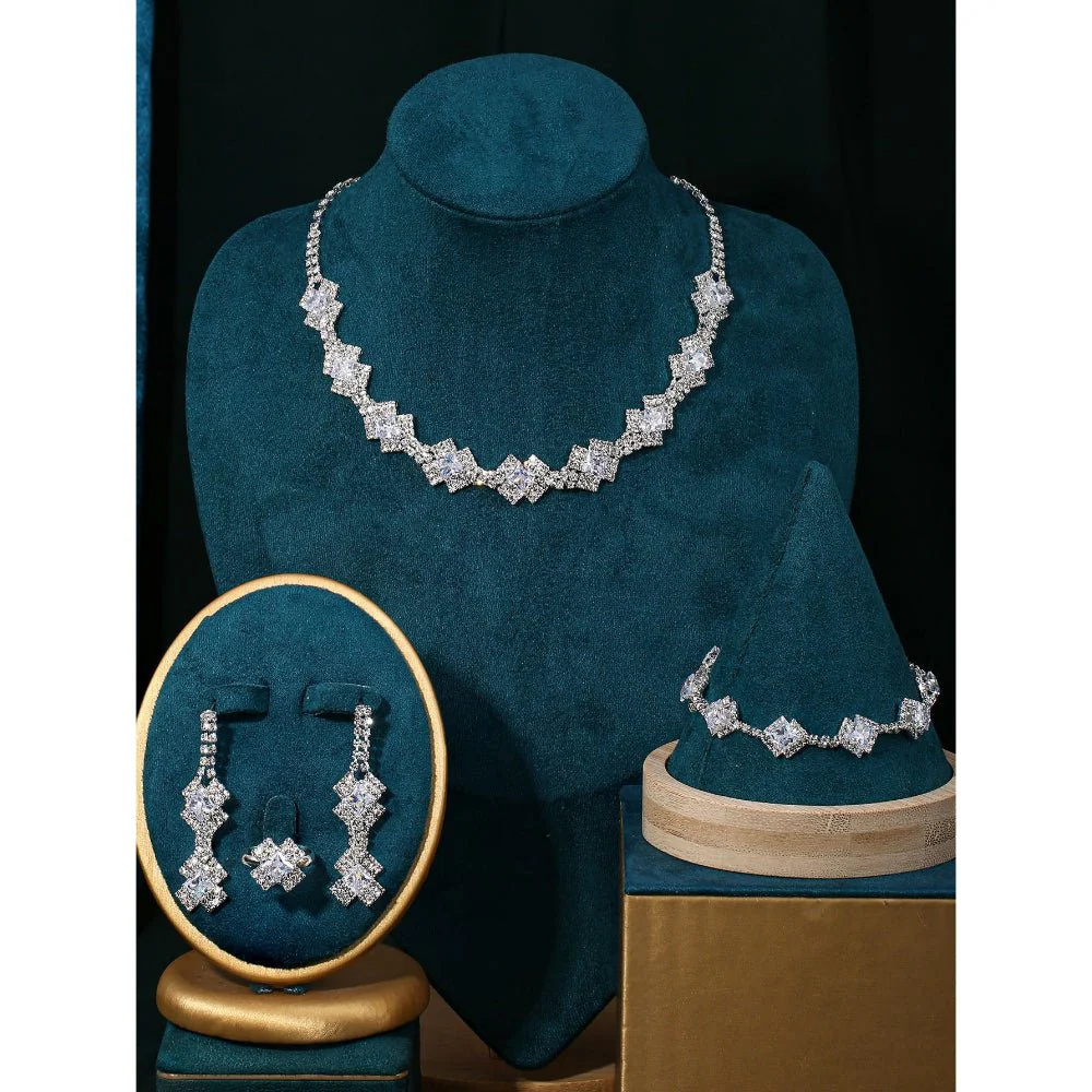 Sparkling Rhinestone 3-Piece Jewelry Set (MAC314) - Image 15
