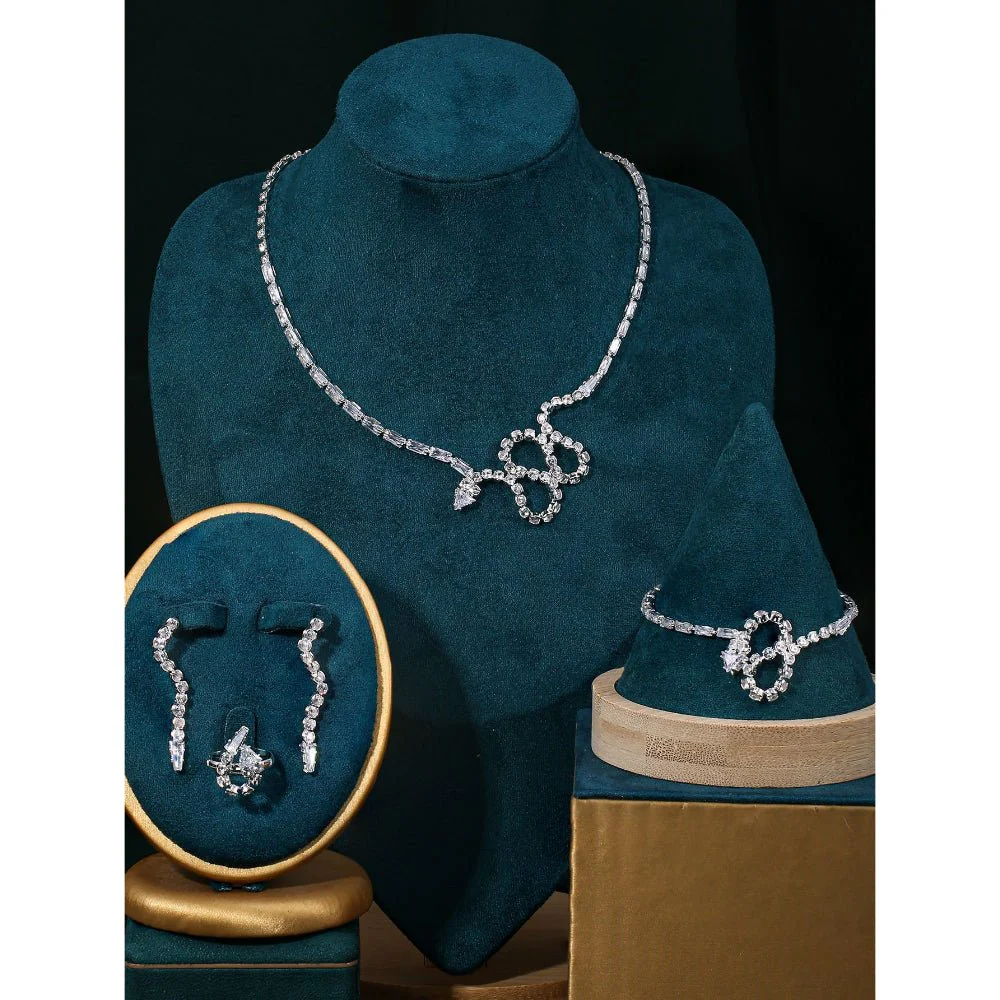 Sparkling Rhinestone 3-Piece Jewelry Set (MAC314) - Image 17