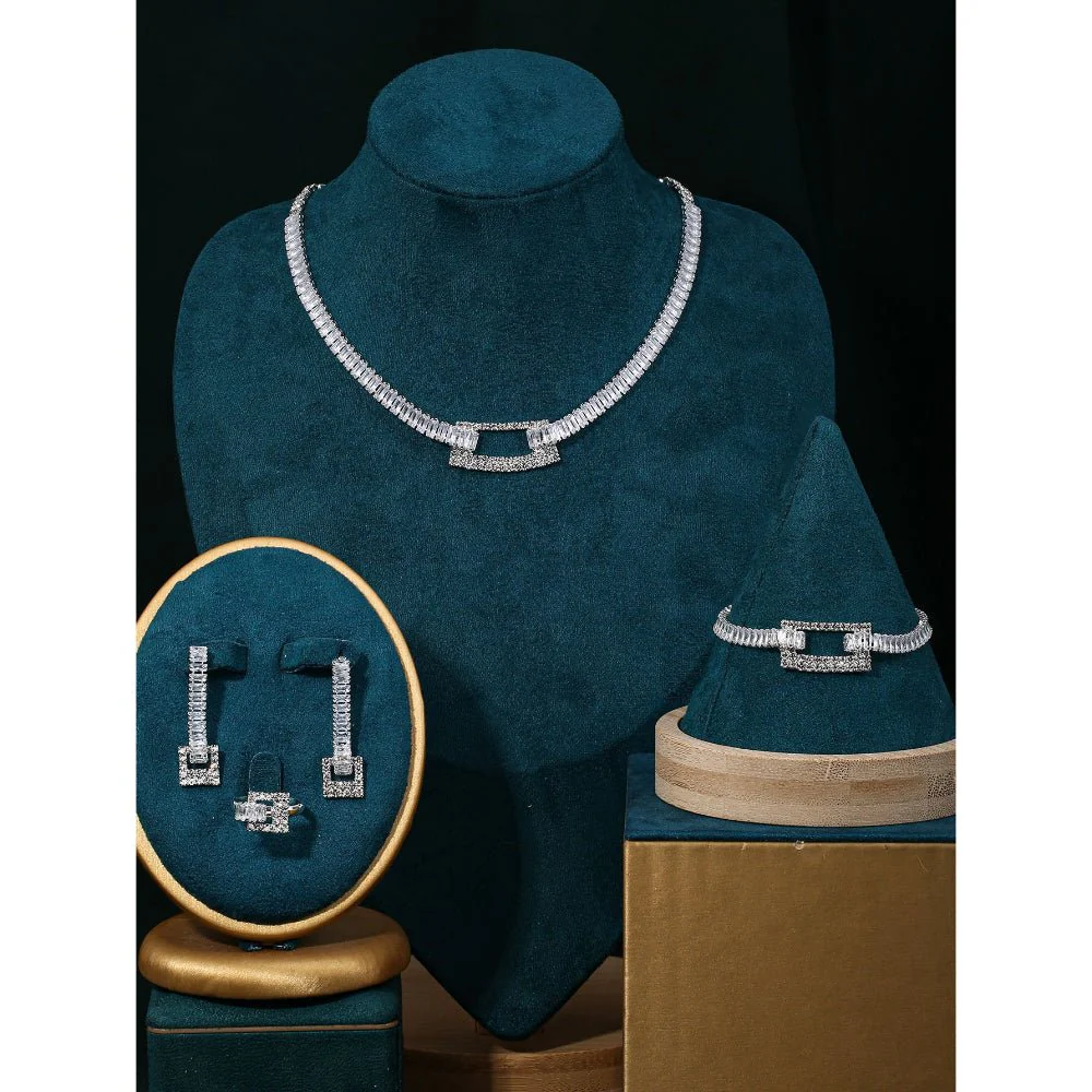 Sparkling Rhinestone 3-Piece Jewelry Set (MAC314) - Image 21