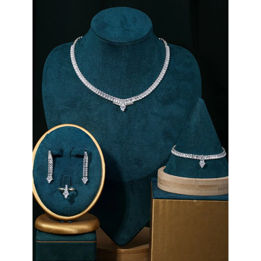 Sparkling Rhinestone 3-Piece Jewelry Set (MAC314) - Image 23