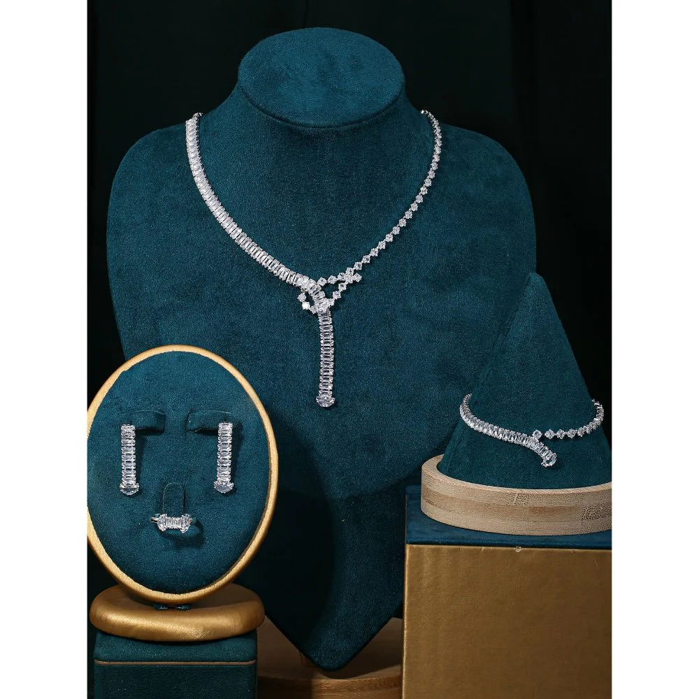 Sparkling Rhinestone 3-Piece Jewelry Set (MAC314) - Image 5