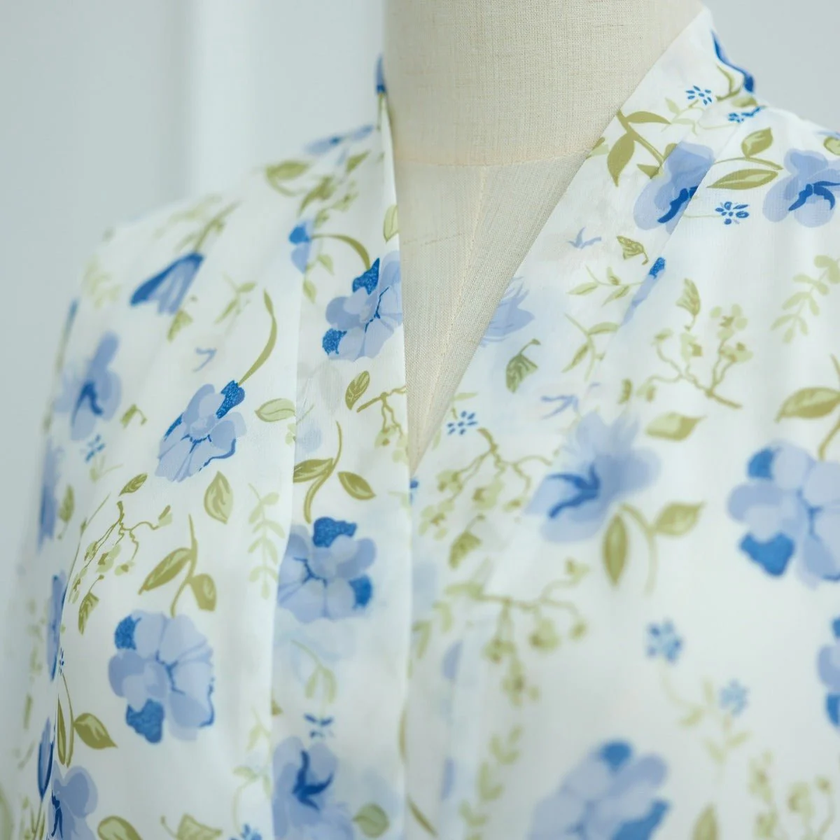 Spring Summer Floral Print Chiffon Cardigan | Double-Layer Modest Cover-Up Abaya (MOA170) - Image 14