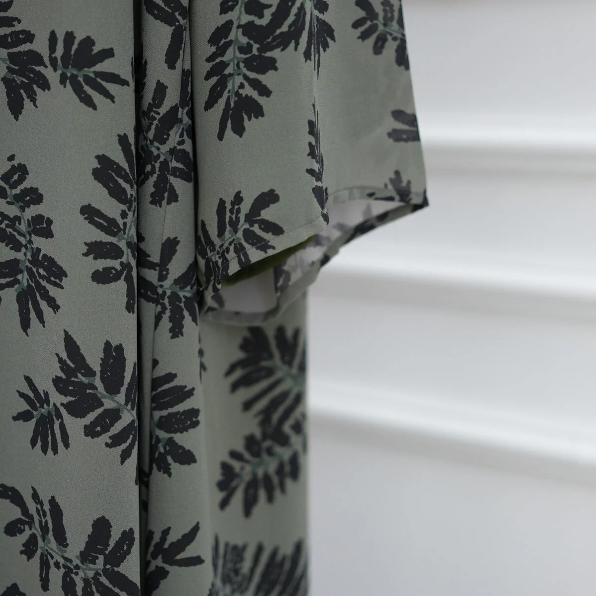 Spring Summer Floral Print Chiffon Cardigan | Double-Layer Modest Cover-Up Abaya (MOA170) - Image 23