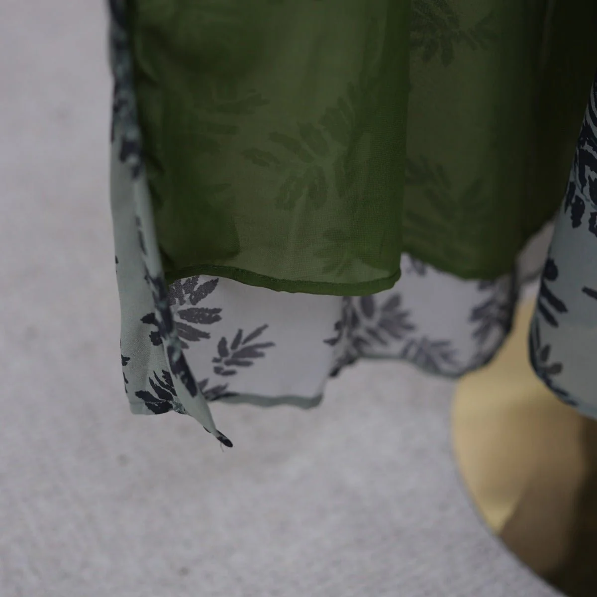 Spring Summer Floral Print Chiffon Cardigan | Double-Layer Modest Cover-Up Abaya (MOA170) - Image 24