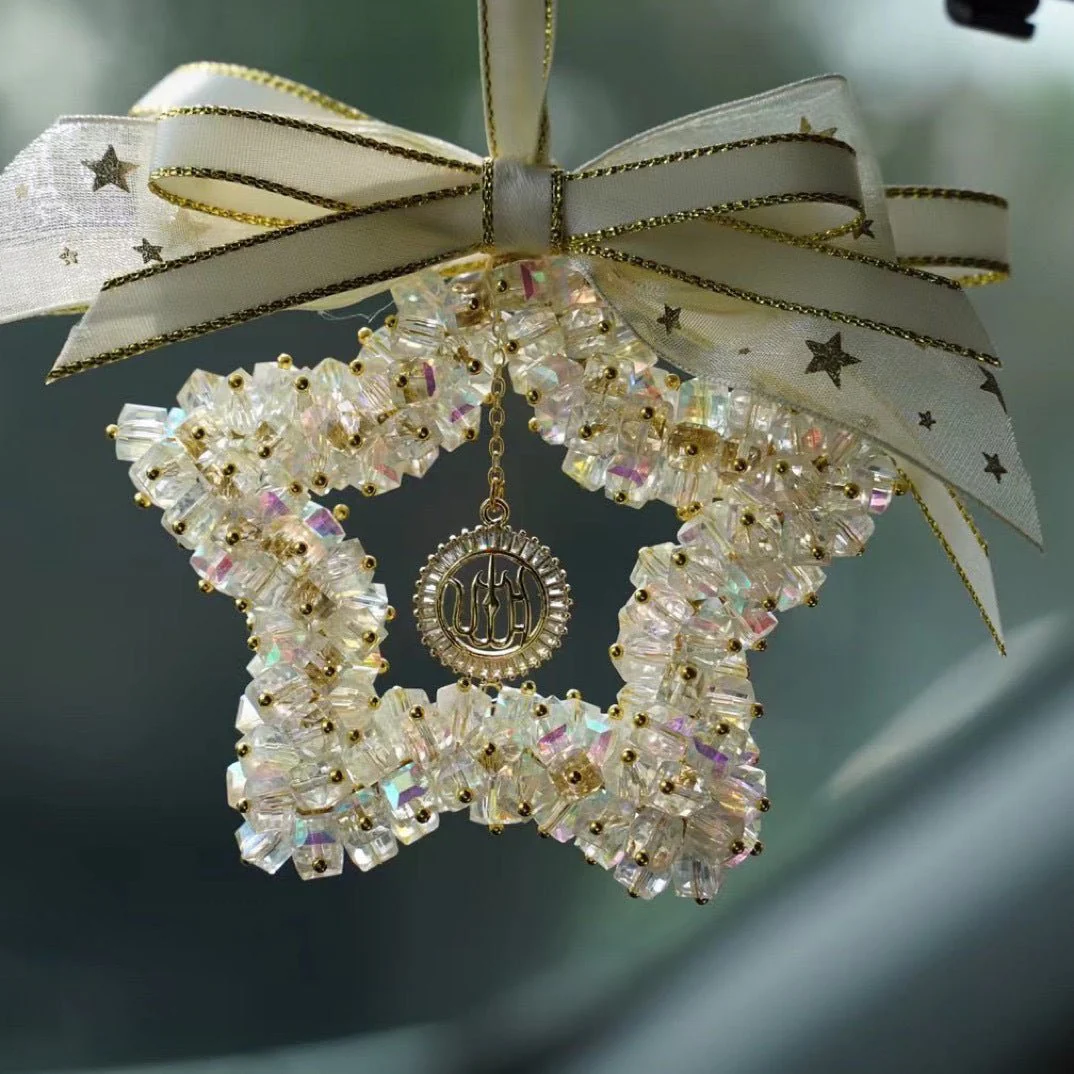 Star Moon Crystal Vehicle Hanging Ornament (MAC290) - Image 2