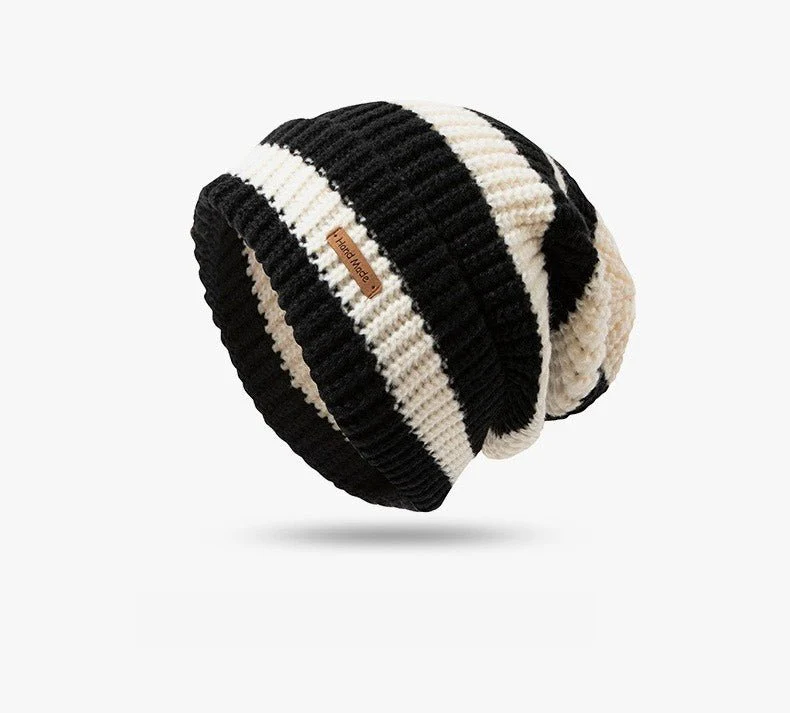 Striped Slouchy Beanie Hat(MAC305) - Image 5