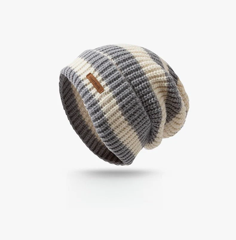 Striped Slouchy Beanie Hat(MAC305) - Image 6