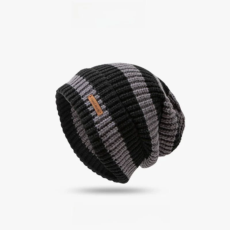 Striped Slouchy Beanie Hat(MAC305) - Image 7