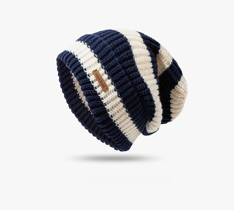 Striped Slouchy Beanie Hat(MAC305) - Image 8