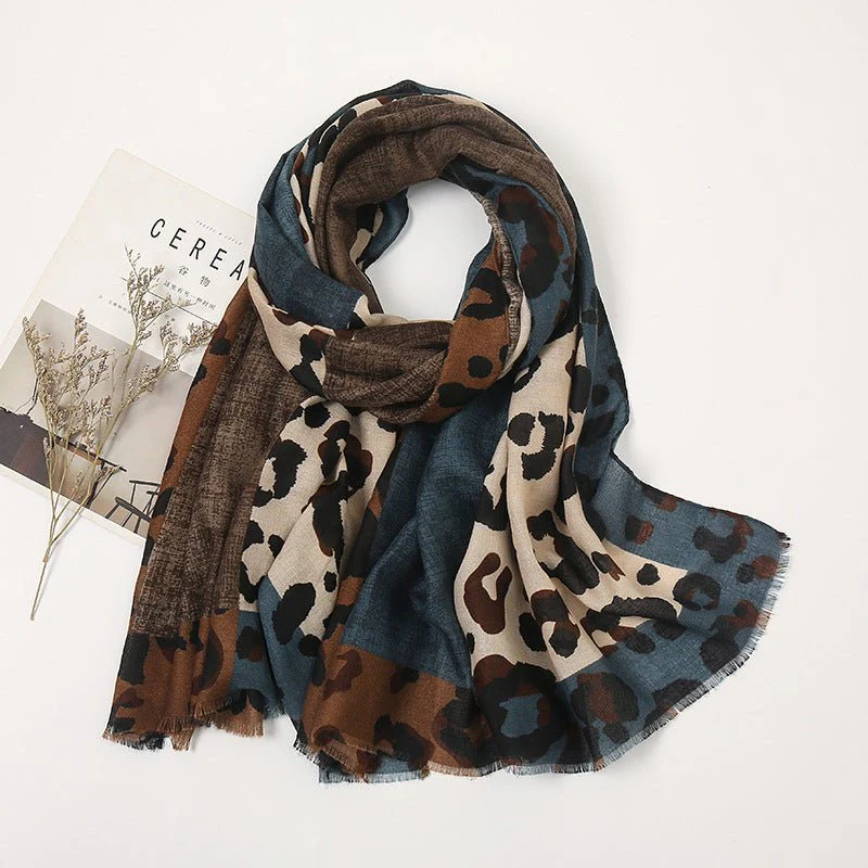Stylish Leopard Print Scarf Hijab (MH092) - Image 12