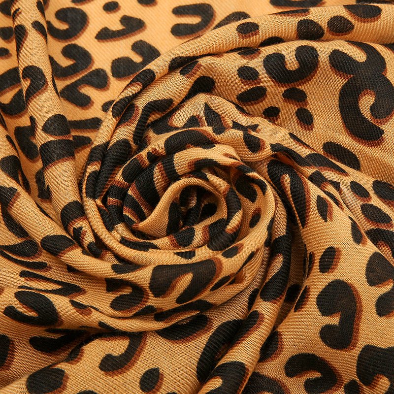 Stylish Leopard Print Scarf Hijab (MH092) - Image 13