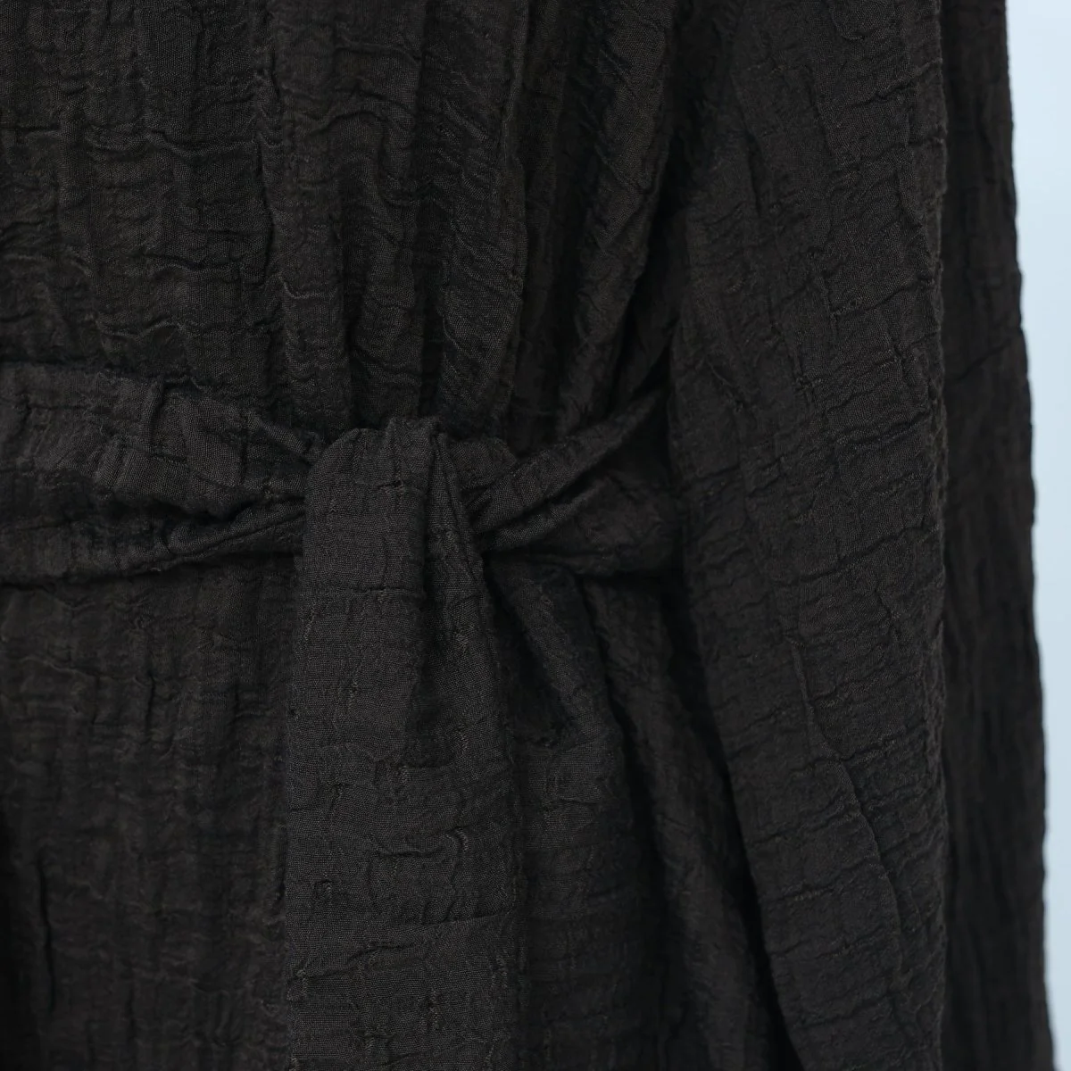 Textured Jacquard Abaya with Batwing Cardigan & Belt(MOA281) - Image 12