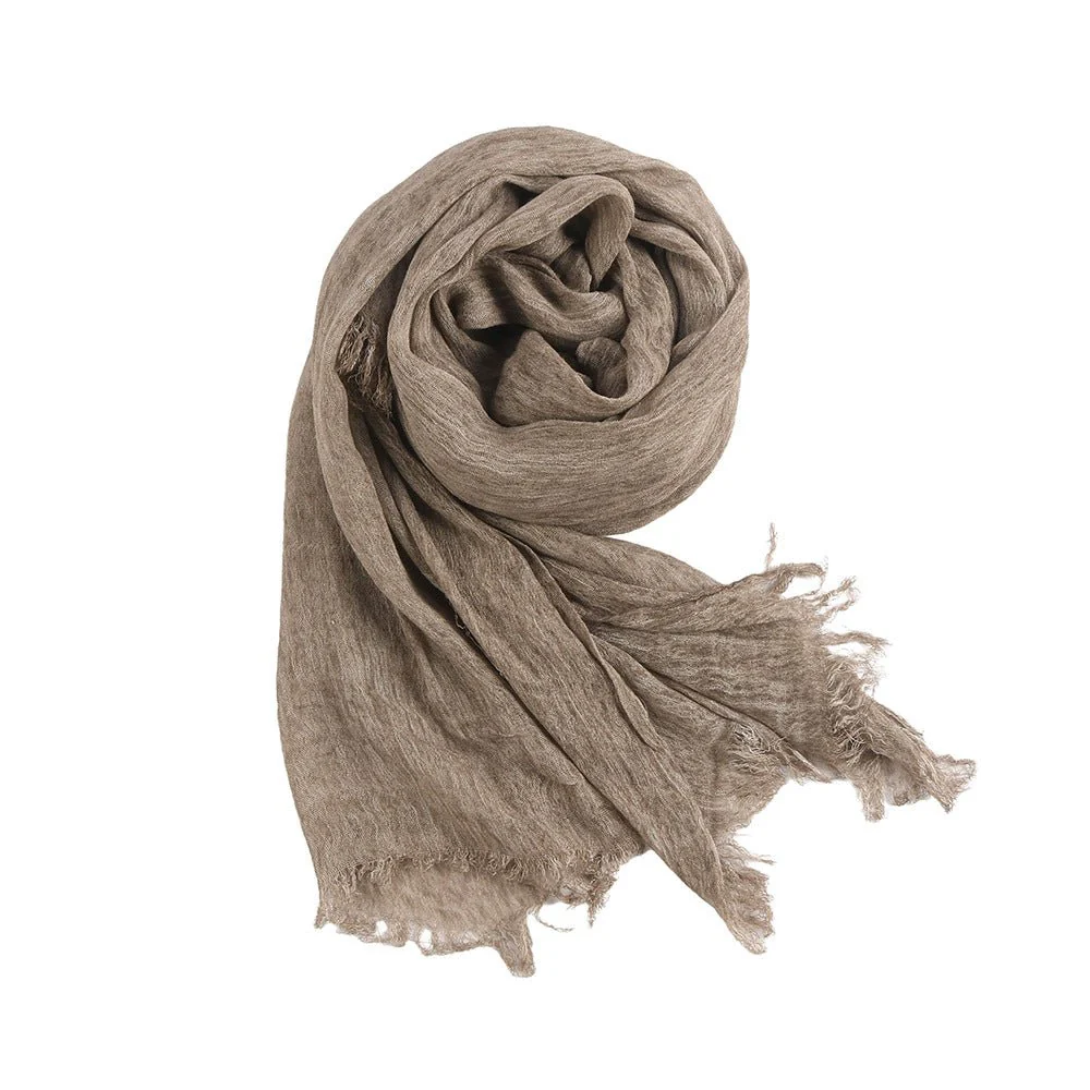 Textured Rayon Crinkle Hijab in Solid Hues Breathable Women's Wrap Hijab (MH145) - Image 16