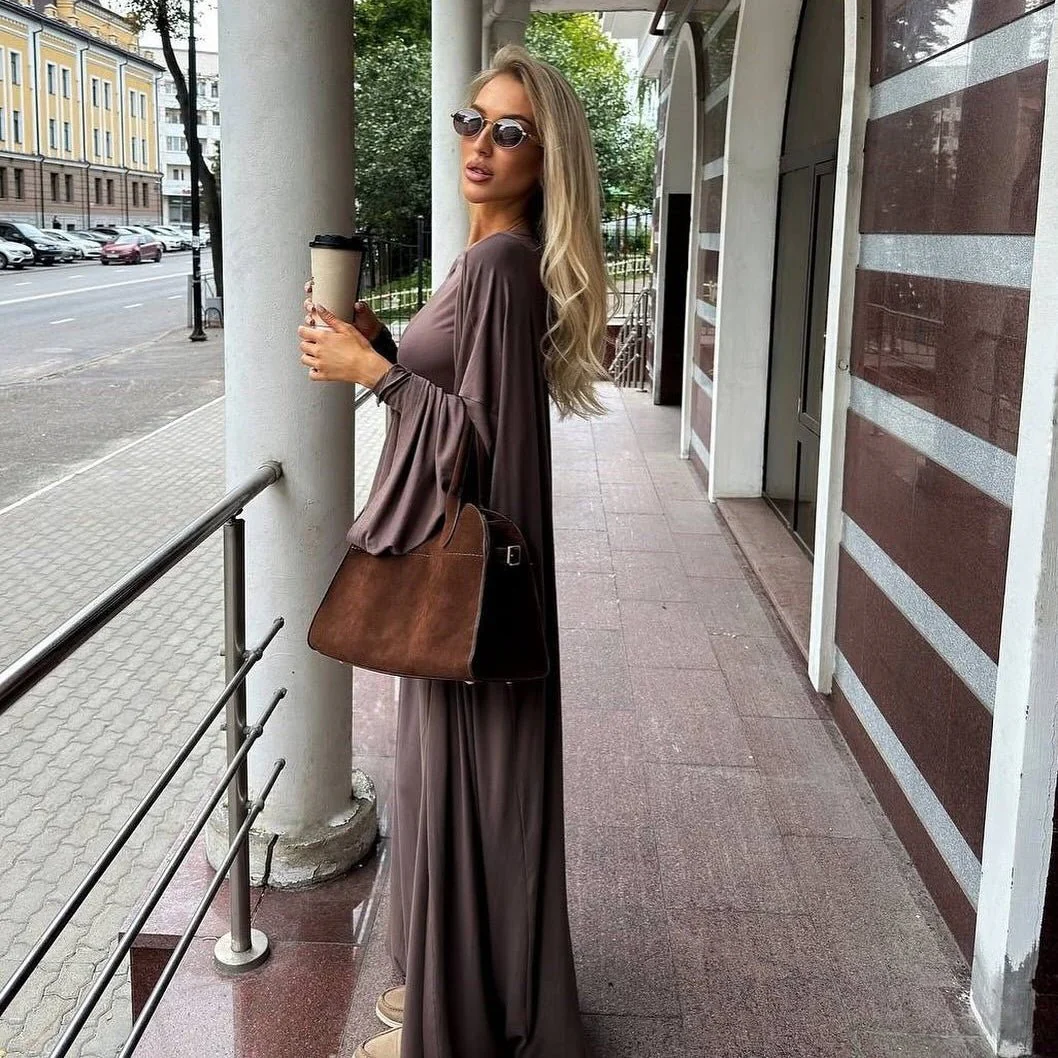 Three-Piece Cape Cardigan Set | Crop Top & Wide-Leg Pants Outfit(MS258) - Image 16
