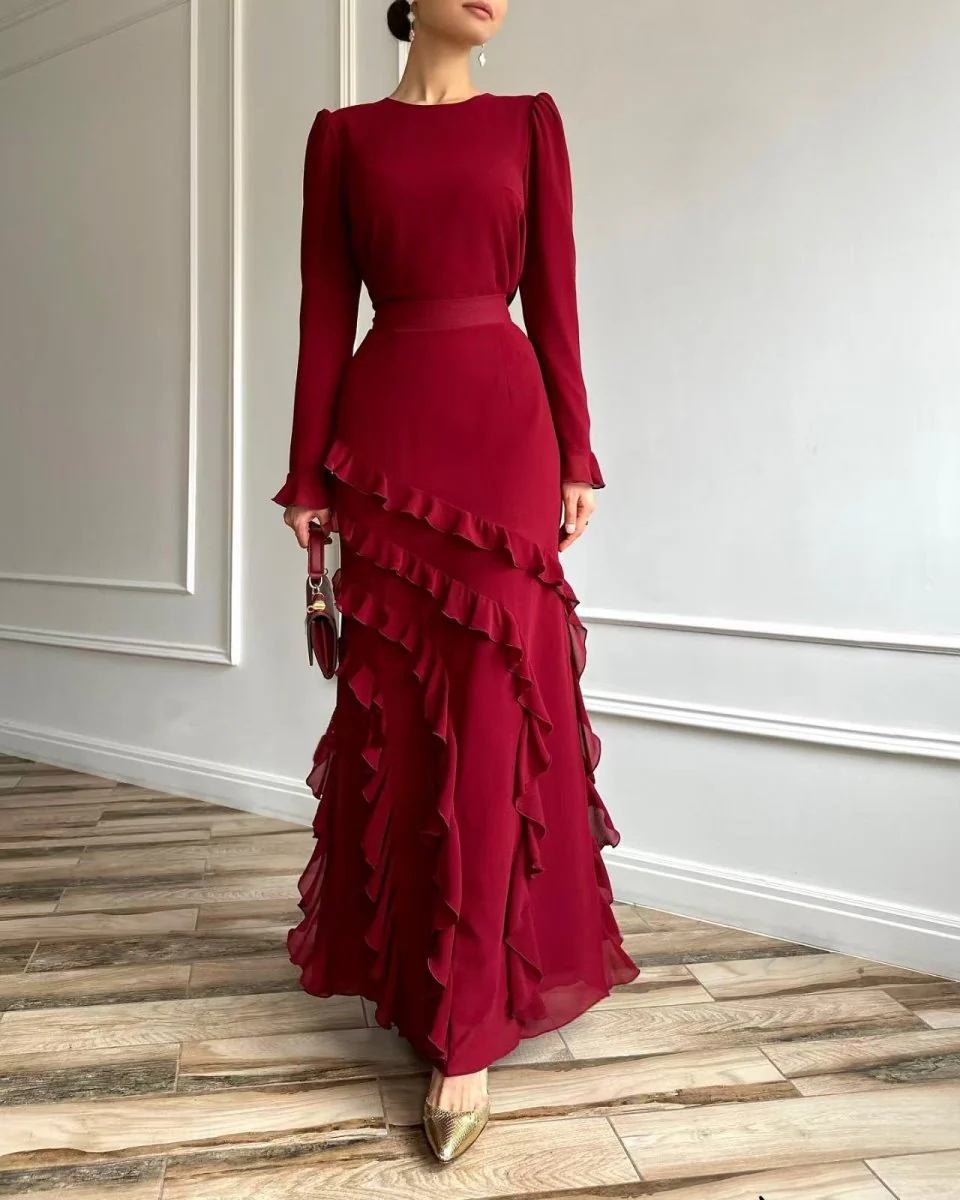 Tiered Evening Dress(MS299) - Image 5