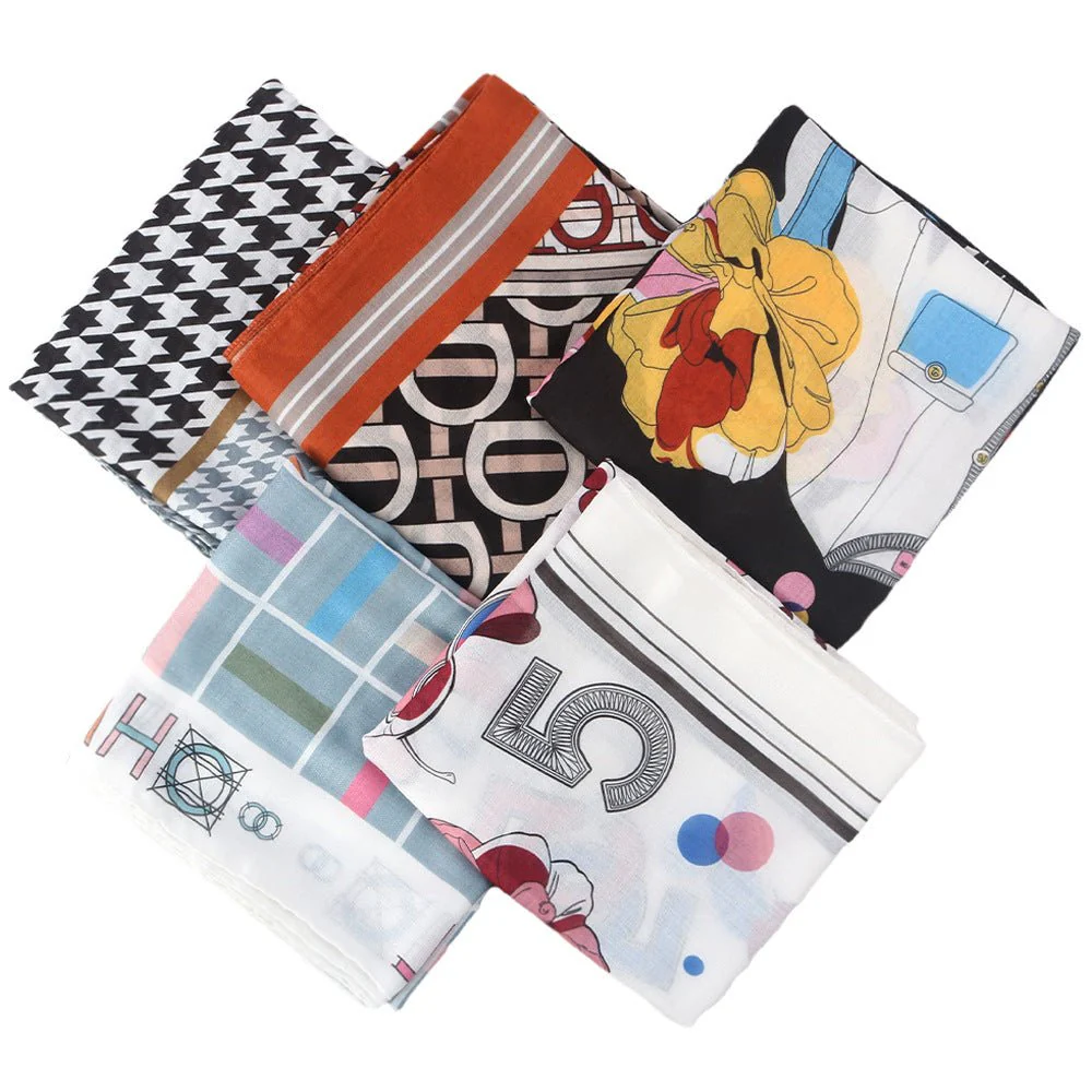 Twill Cotton Printed Scarf (MH215) - Image 12