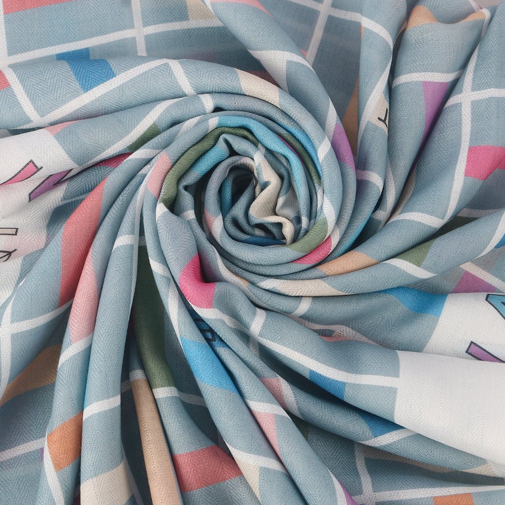 Twill Cotton Printed Scarf (MH215) - Image 3