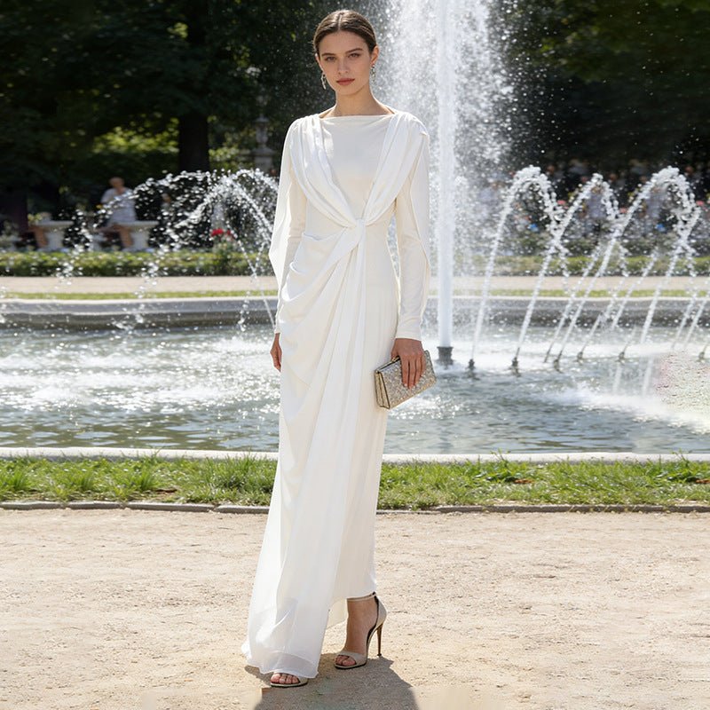 Twisted Drape Maxi Dress(MS364) - Image 2