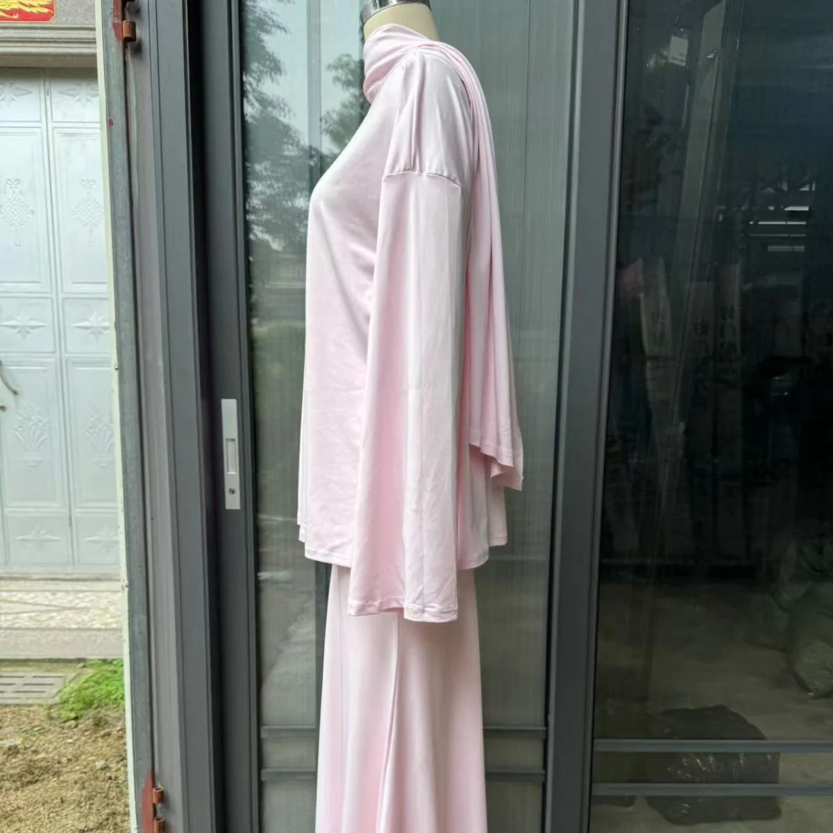 Two-Piece Modest Set with Attached Hijab (MS381) - Image 13