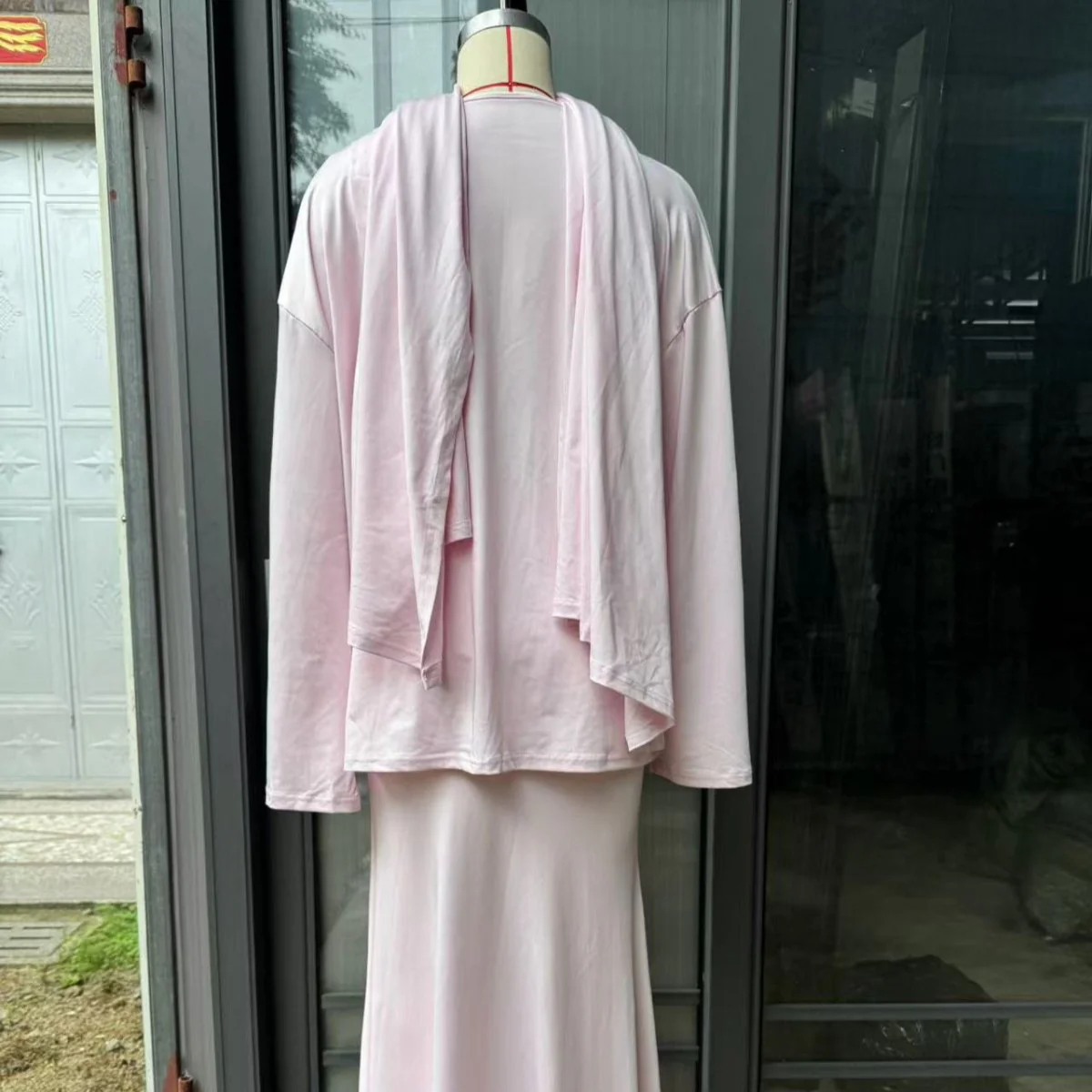 Two-Piece Modest Set with Attached Hijab (MS381) - Image 14