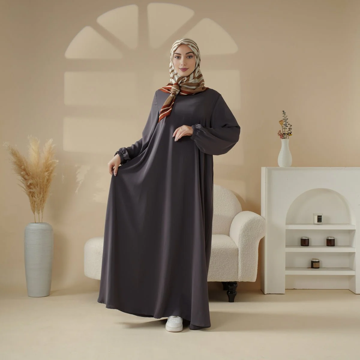 Essential Premium Versatile Pockets Umbrella Cut Abaya (MA113) - Image 10