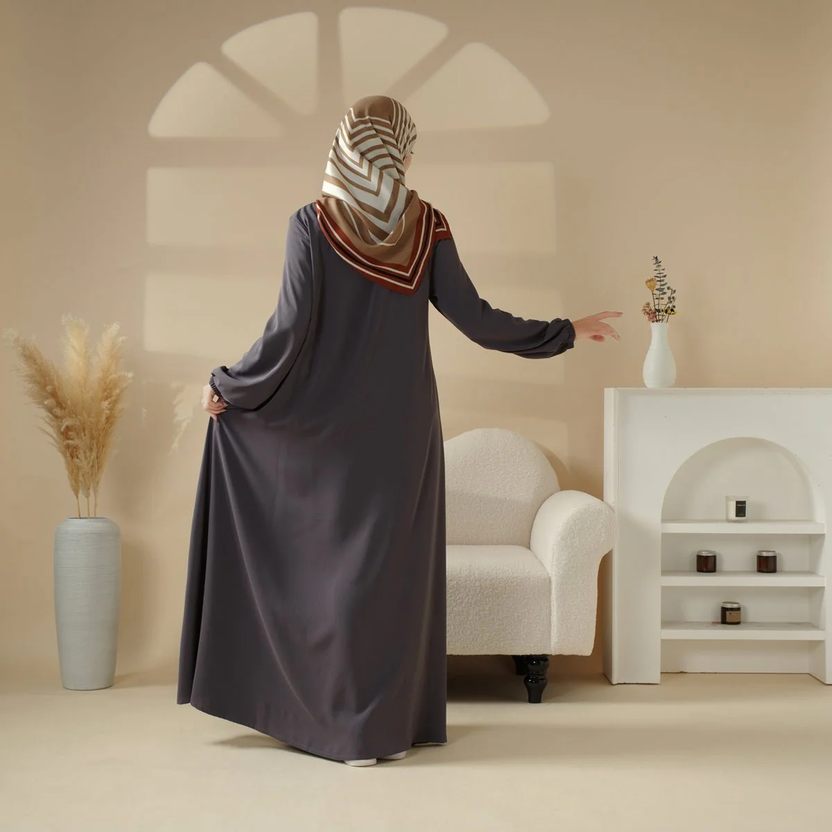 Essential Premium Versatile Pockets Umbrella Cut Abaya (MA113) - Image 12