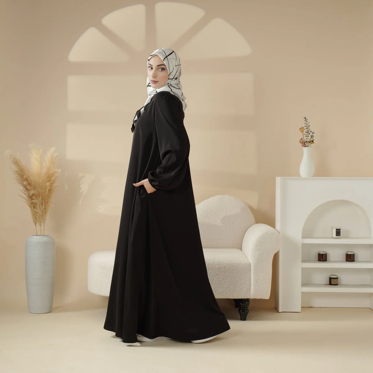 Essential Premium Versatile Pockets Umbrella Cut Abaya (MA113) - Image 18