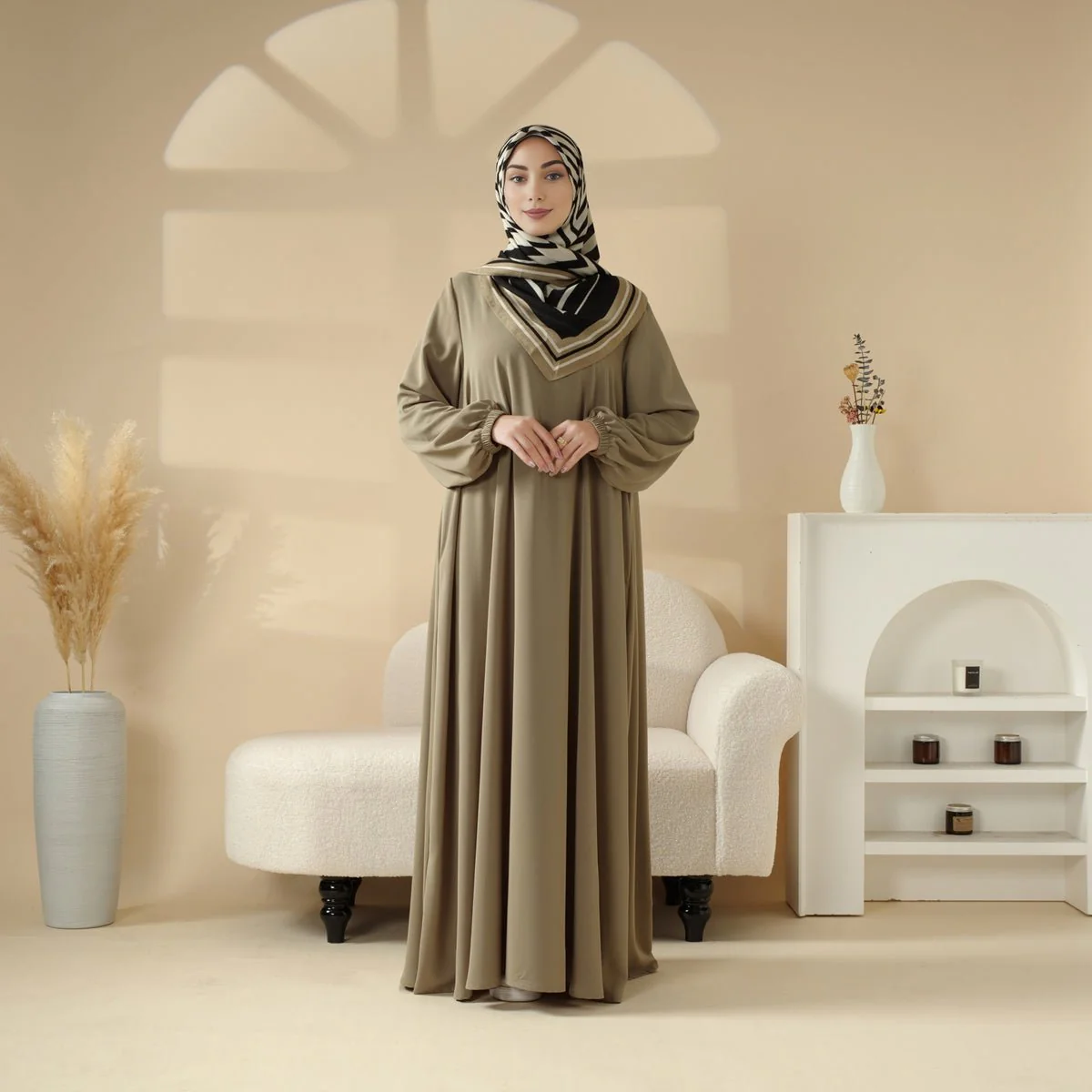 Essential Premium Versatile Pockets Umbrella Cut Abaya (MA113) - Image 4