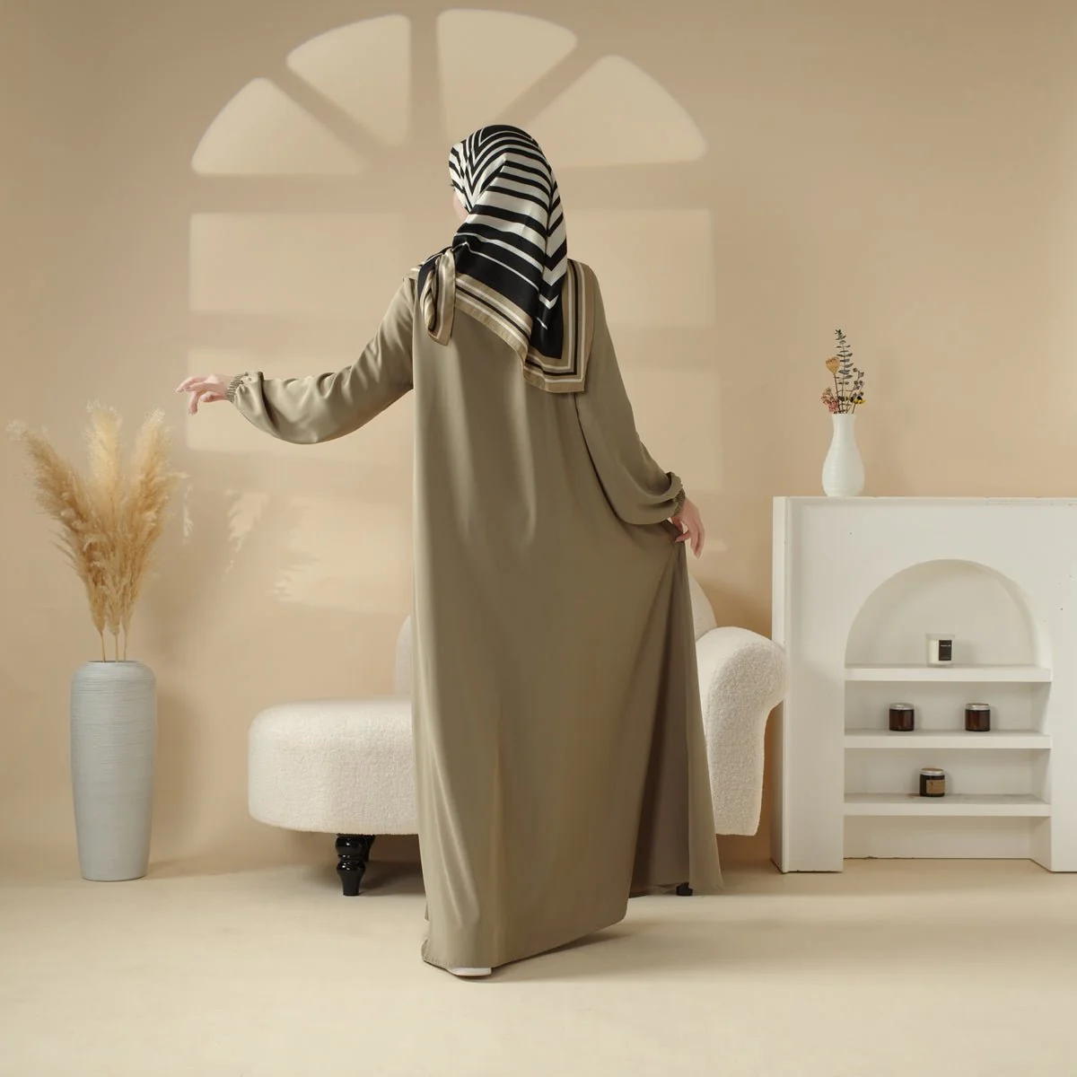 Essential Premium Versatile Pockets Umbrella Cut Abaya (MA113) - Image 5
