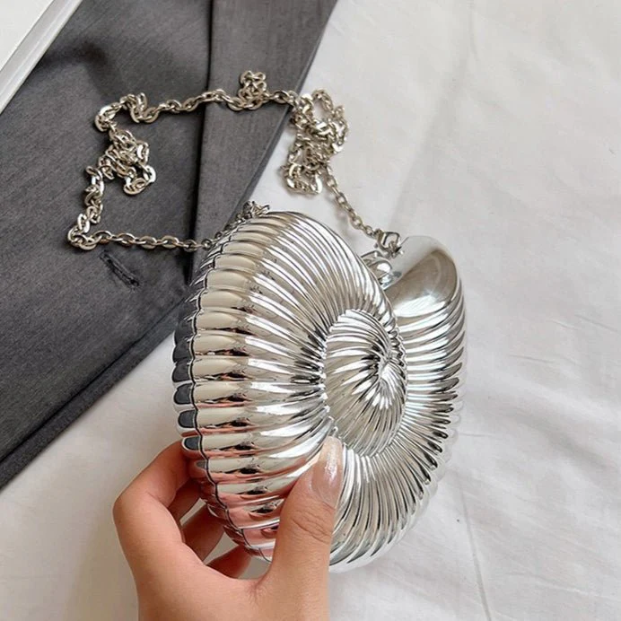 Unique Chic Conch Shell Inspired Clutch Bag (MAC311) - Image 10