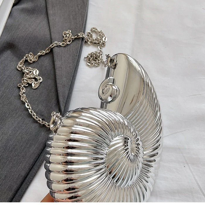 Unique Chic Conch Shell Inspired Clutch Bag (MAC311) - Image 12