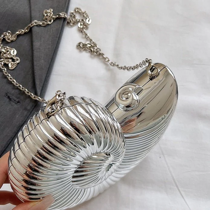 Unique Chic Conch Shell Inspired Clutch Bag (MAC311) - Image 13