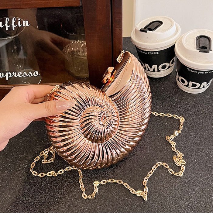 Unique Chic Conch Shell Inspired Clutch Bag (MAC311) - Image 14