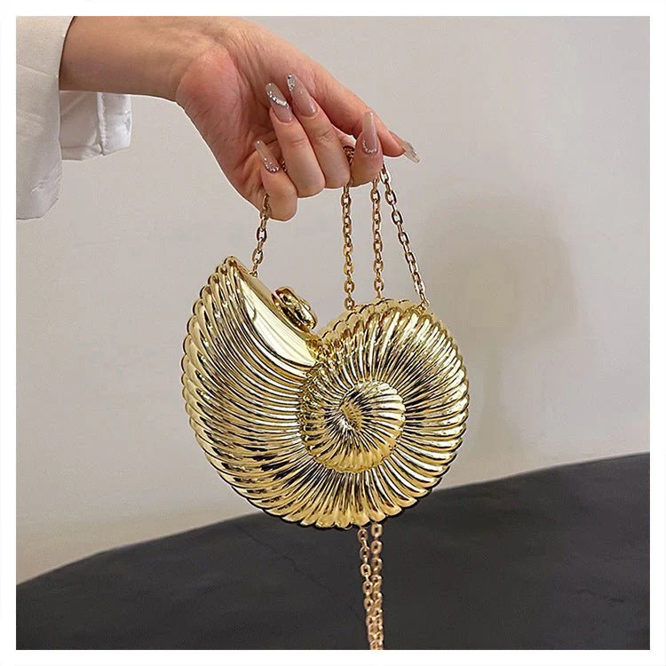 Unique Chic Conch Shell Inspired Clutch Bag (MAC311) - Image 16