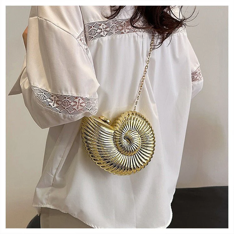 Unique Chic Conch Shell Inspired Clutch Bag (MAC311) - Image 18