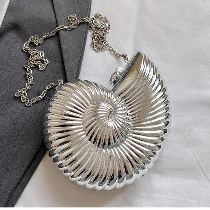 Unique Chic Conch Shell Inspired Clutch Bag (MAC311) - Image 9