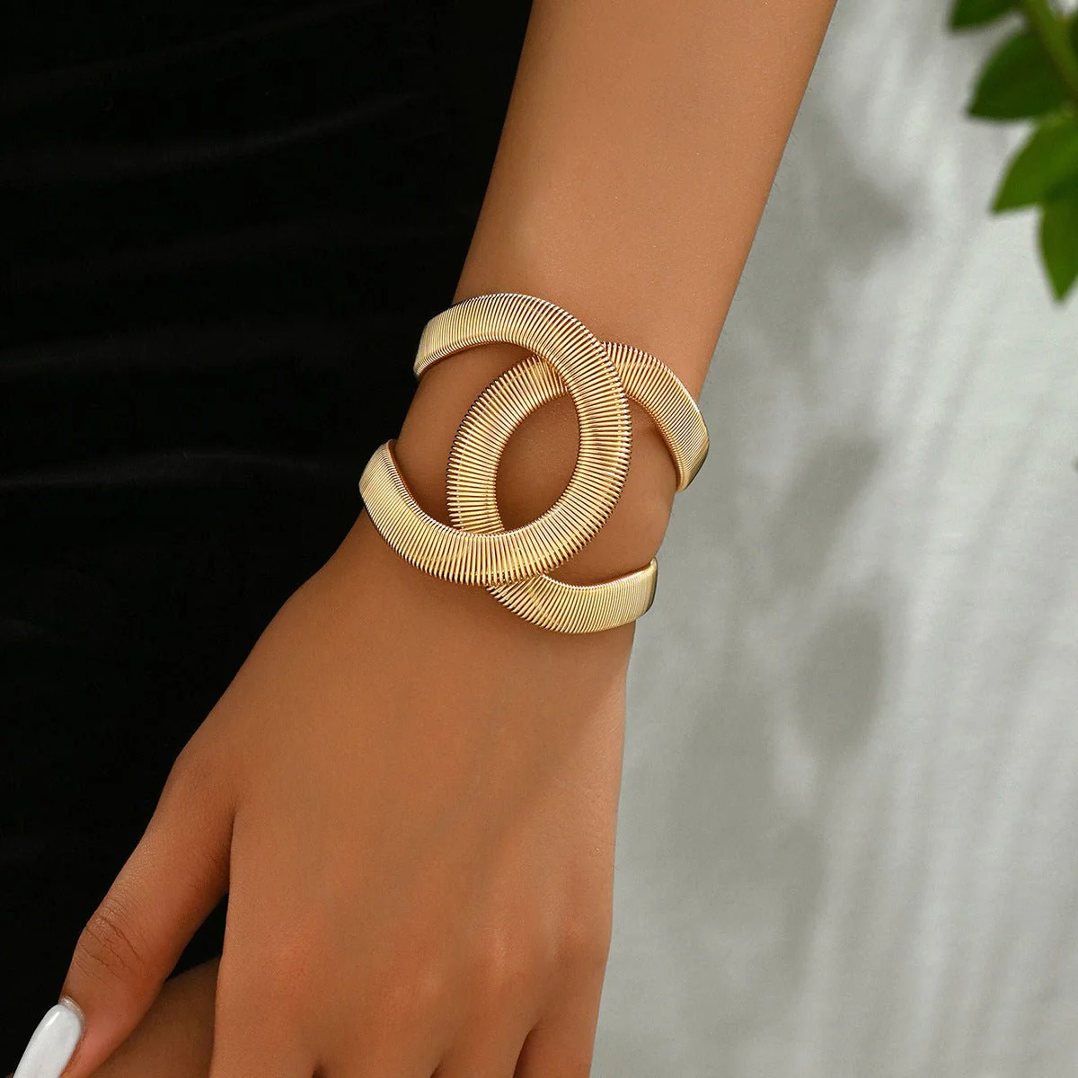 Unique Coil Spring Bangle Statement Wrist Accessory (MAC416) - Image 2