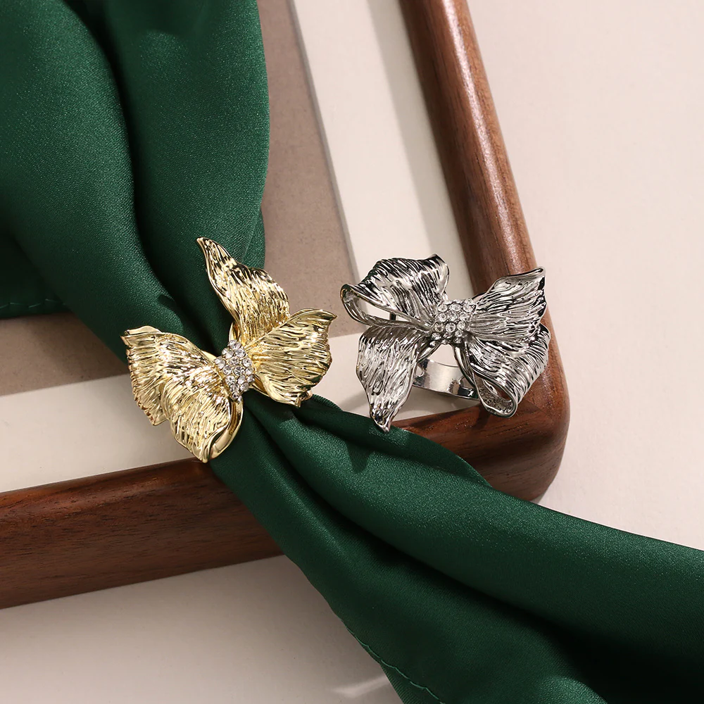 Versatile Accent Embroidered Bow Hijab Ring (MAC340) - Image 7