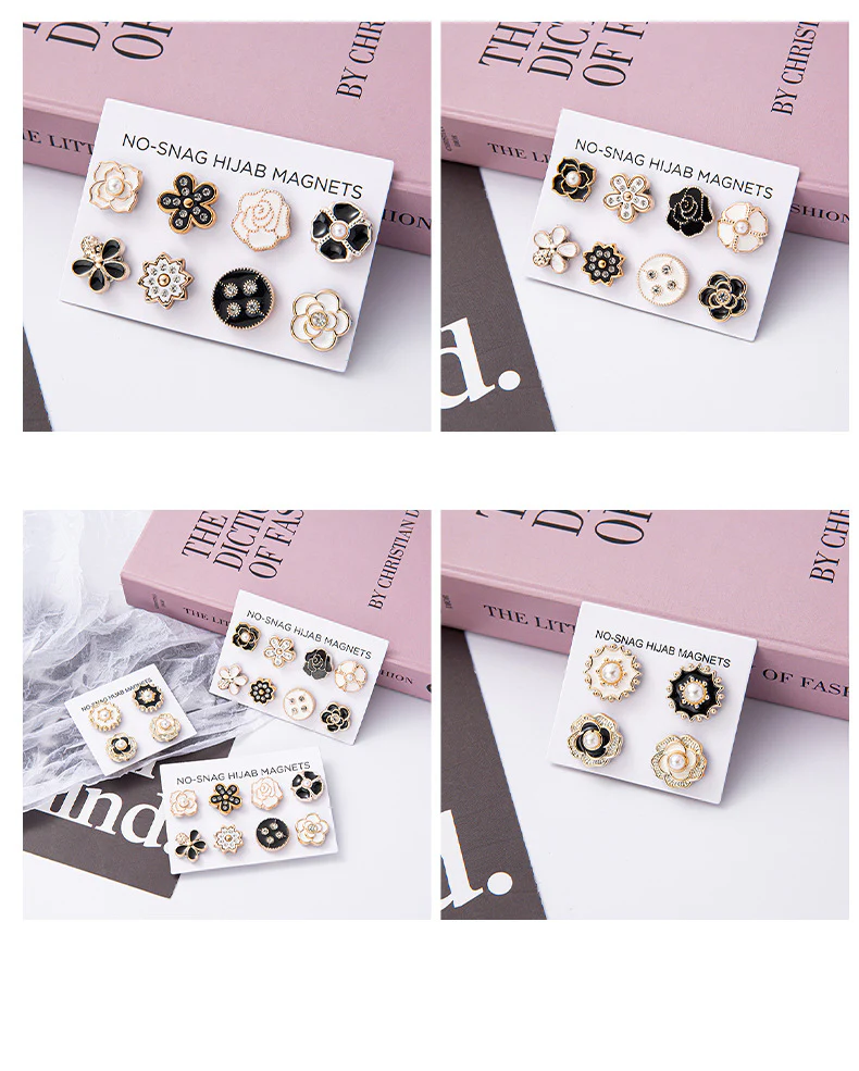 Versatile Allure Floral Magnetic Hijab Clasp (MAC338) - Image 5
