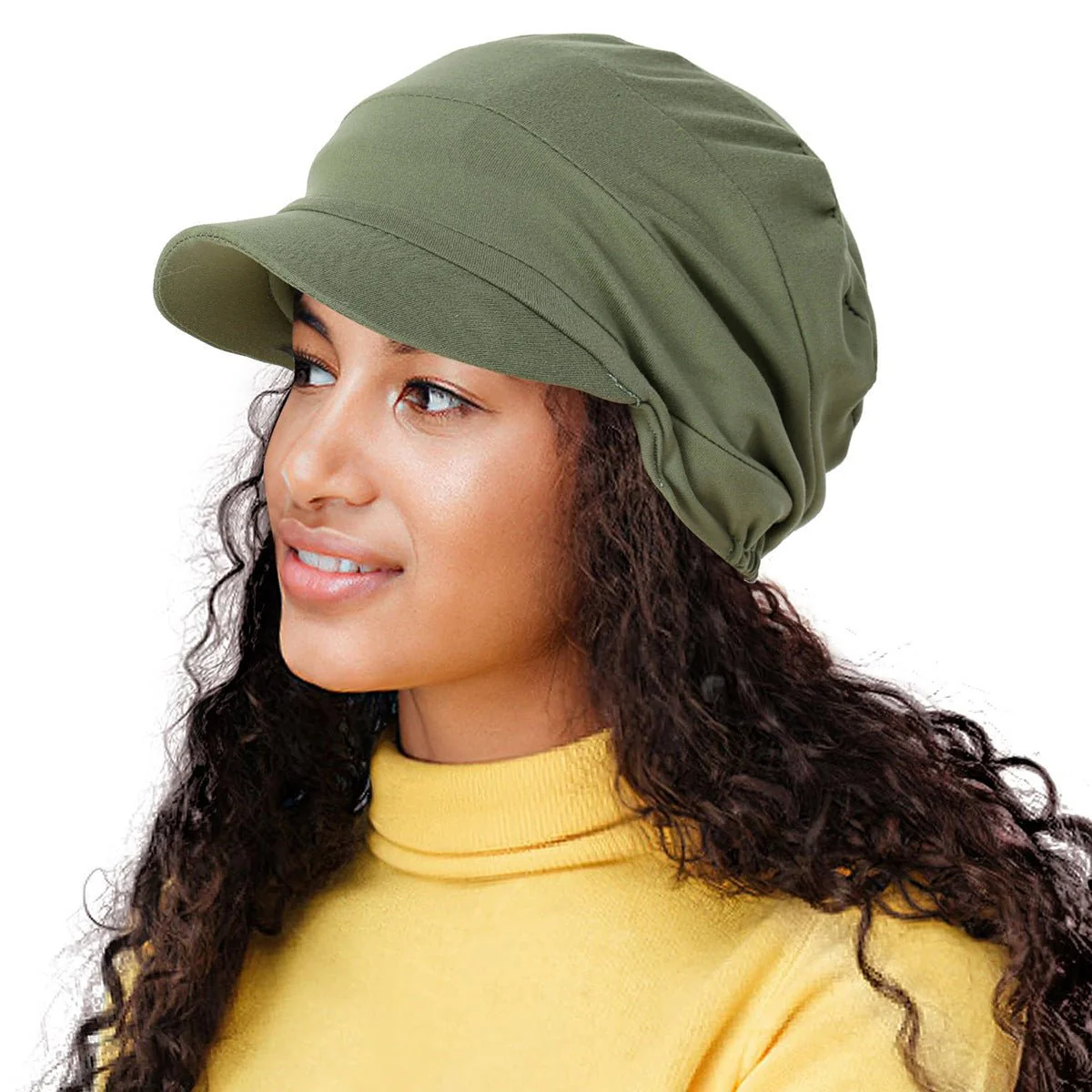 Versatile Hijab, Bottom Hat with Brim (MH108) - Image 2