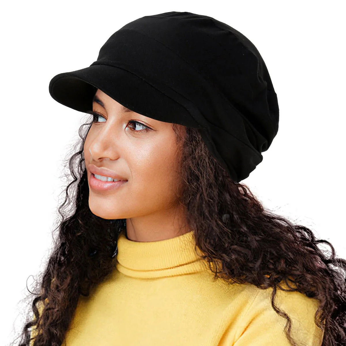 Versatile Hijab, Bottom Hat with Brim (MH108) - Image 4