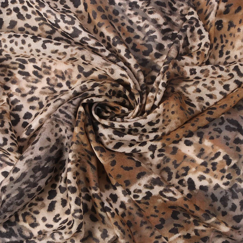Versatile Leopard Print Fashionable Hijab (MH164) - Image 4