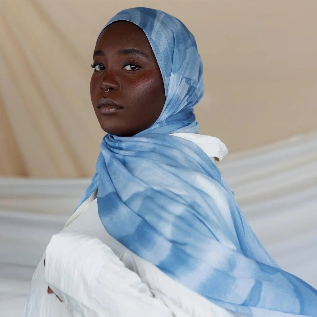 Versatile Watercolor Painted Hijab Collection (MH175) - Image 2