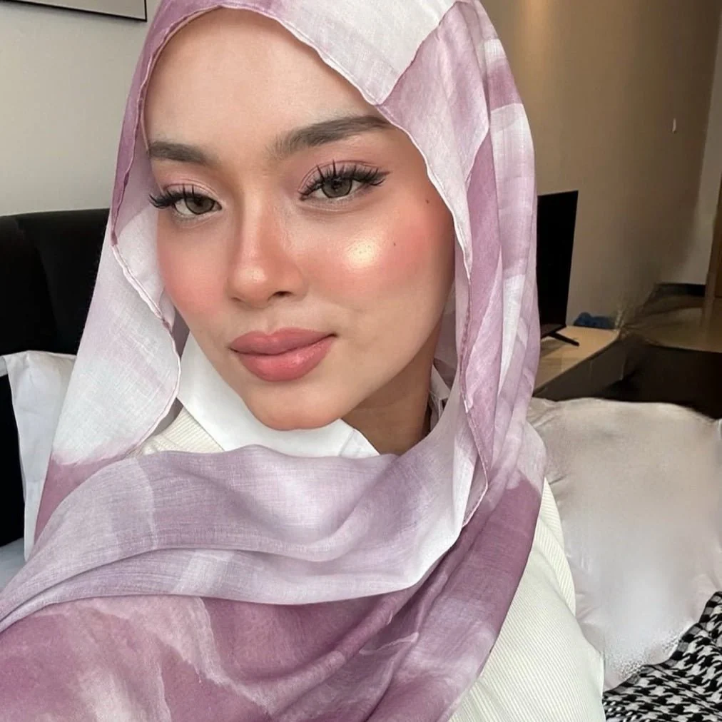 Versatile Watercolor Print Headscarf Hijab Collection (MH166) - Image 7