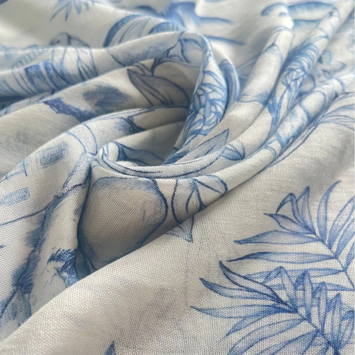 Versatile Watercolor Print Headscarf Soft Breathable Hijab (MH165) - Image 7