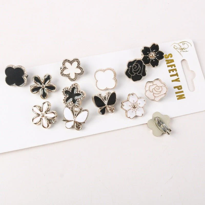 Vintage Enamel Brooch Pin Set(MAC366) - Image 2