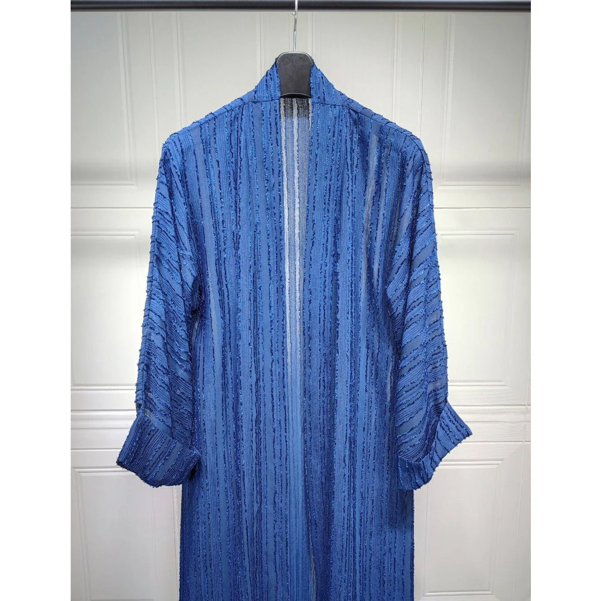 Vintage Knitted Cardigan Abaya | Modest Longline Open Front Jacket for Women (MOA217) - Image 14